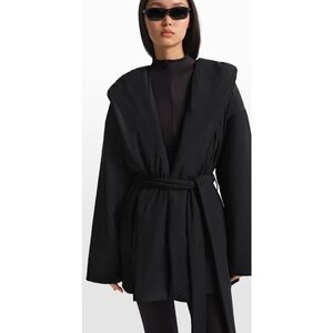 NikeSKIMS Wrap Coat- Obsidian- Medium